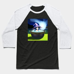 Cauldron Witch Baseball T-Shirt